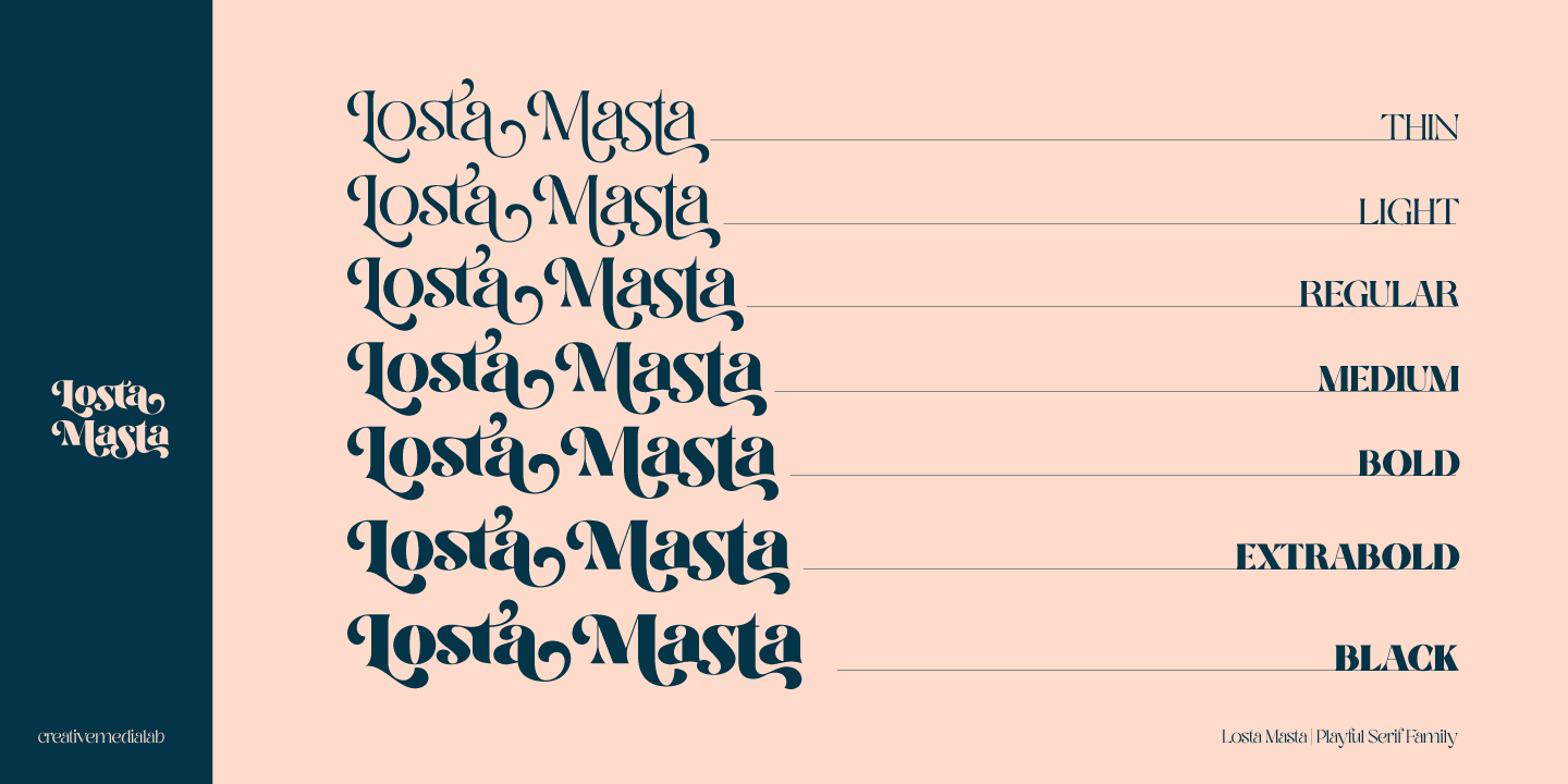 Пример шрифта Losta Masta #9